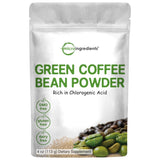 مسحوق حبوب القهوة الخضراء النقية 113 جرام - Microingredients Pure Green Coffee Bean Powder 113 Gm