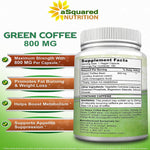 القهوة الخضراء عالي القوة 180 كبسولة - ASquared Green Coffee Bean 180 Capsules