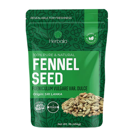 بذور الشمر النقية 454 جرام - Herbaila Fennel Seeds 1 LB