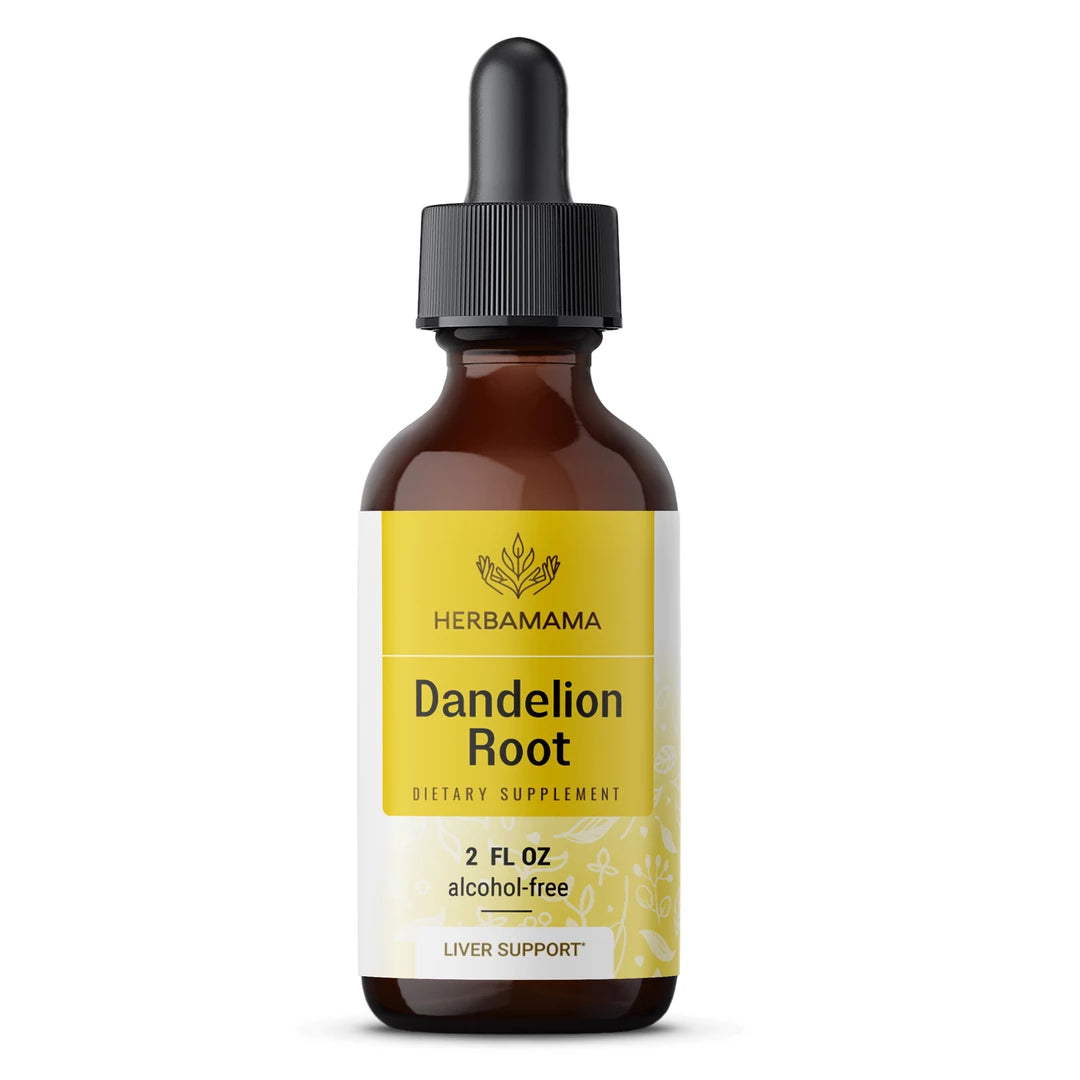 HERBAMAMA Dandelion Root Liquid Extract 2 Fl Oz