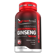 HerbTonics Korean Red Panax Ginseng 120 Capsules