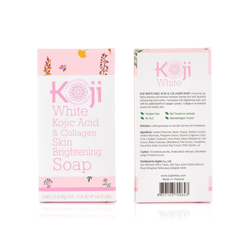 Koji White Kojic Acid & Collagen Skin Brightening Soap 2 Bars