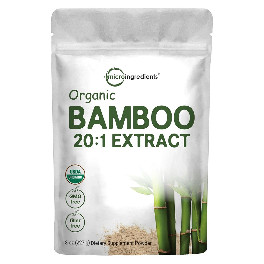 Microingredients Organic Bamboo Extract Powder 8 Oz