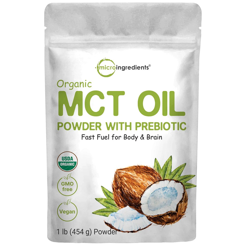 Microingredients Organic MCT Oil Powder with Prebiotic 1 lb