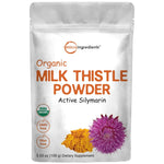 حليب الشوك العضوي بودرة 100 جرام - Microingredients Organic Milk Thistle Powder 100 gm