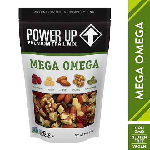 Power Up Trail Mix Gourmet Nut , Mega Omega, 14 Oz