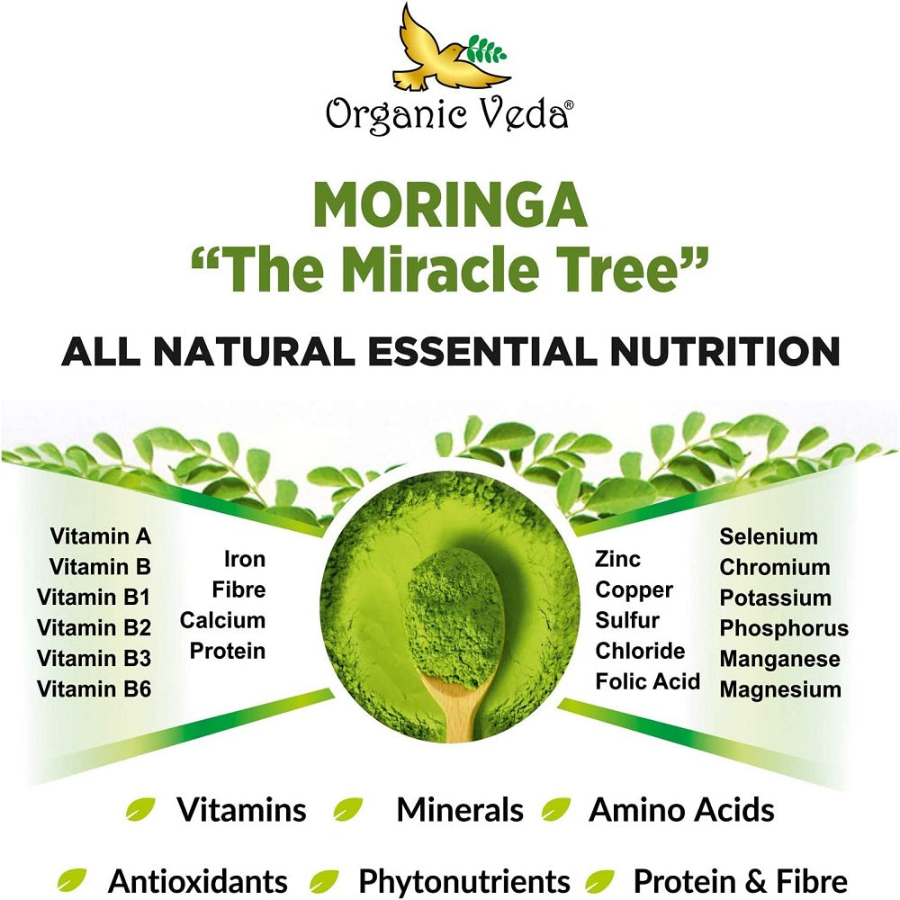 Organic Veda Moringa 120 Capsules