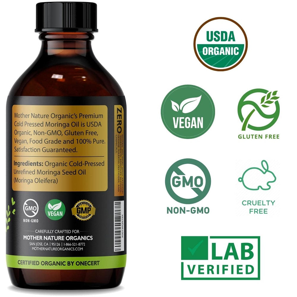 Mother Nature Organic Moringa Oil 120 ml