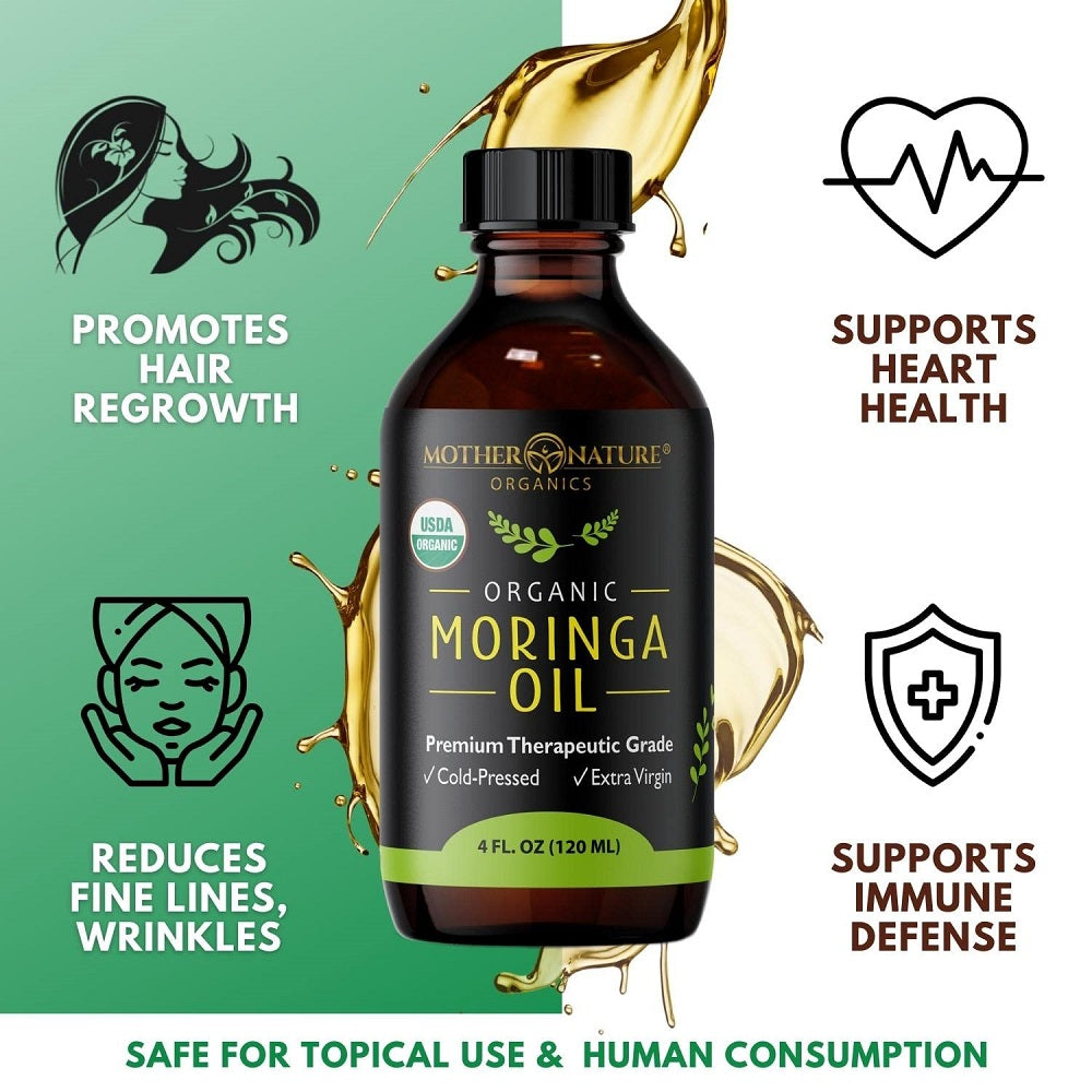 Mother Nature Organic Moringa Oil 120 ml