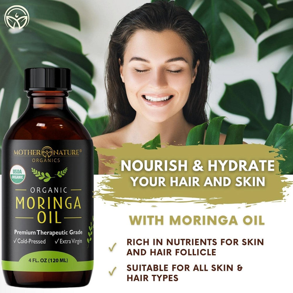 Mother Nature Organic Moringa Oil 120 ml