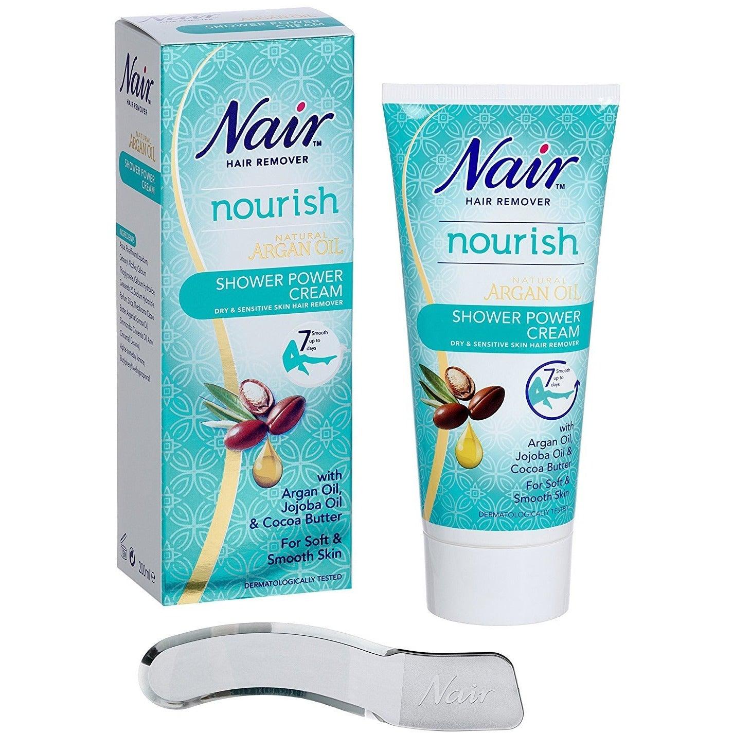 ناير بودرة ازالة الشعر اثناء الاستحمام - Nair Hair Remover  Sensitive Shower Power, 200ml - UK2Gulf.com