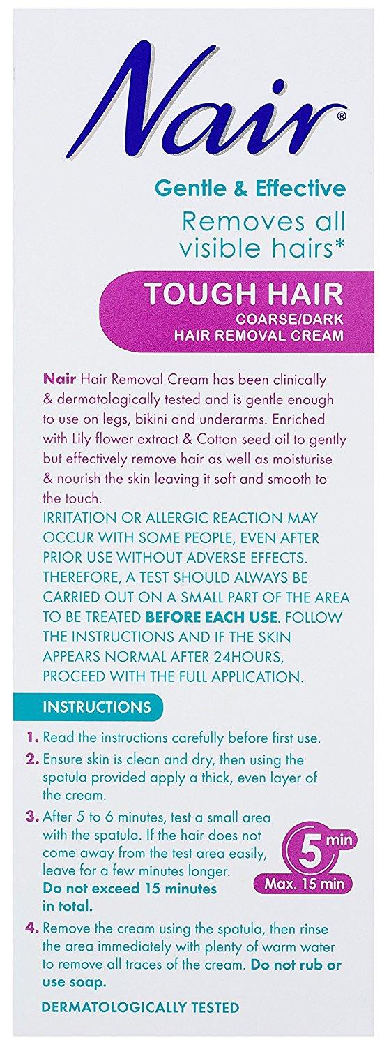 ناير لازالة الشعر للبشرة الجافة و الحساسة - Nair Tough Hair Remover Cream , 200ml - UK2Gulf.com