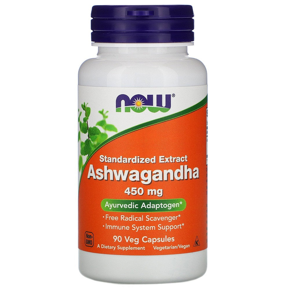 ناو اشواغاندا 450 مج كبسولات - Now Food Ashwagandha 450mg