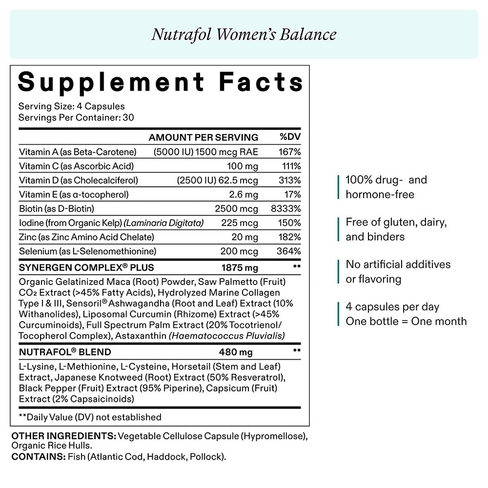 Nutrafol Women's Hair Growth 120 Caps