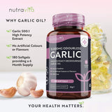 كبسولات الثوم  - Nutravita Odourless Garlic 15,000mg 180 Capsules