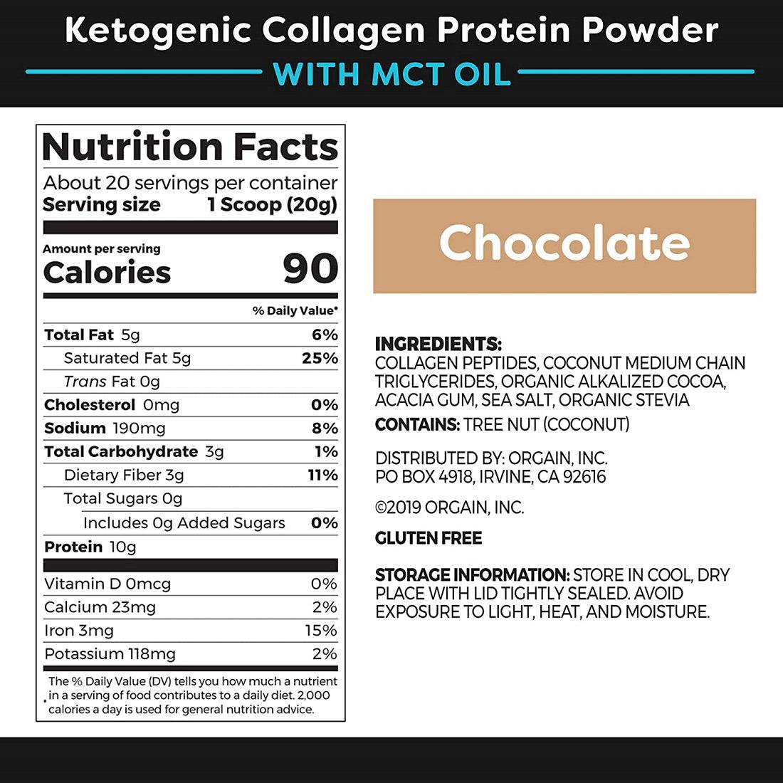 Orgain Keto Collagen Protein Powder 400 gm