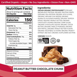 بروتين سناك بار نباتي 12 قطعة - Orgain Protein Bar, Peanut Butter Chocolate Chunk 12 Count