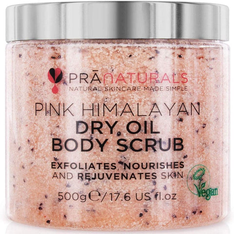 مقشر الجسم والوجه ملح البحر الميت والزيوت الاساسية - Pranaturals Himalayan Salt Body Scrub -500 gm
