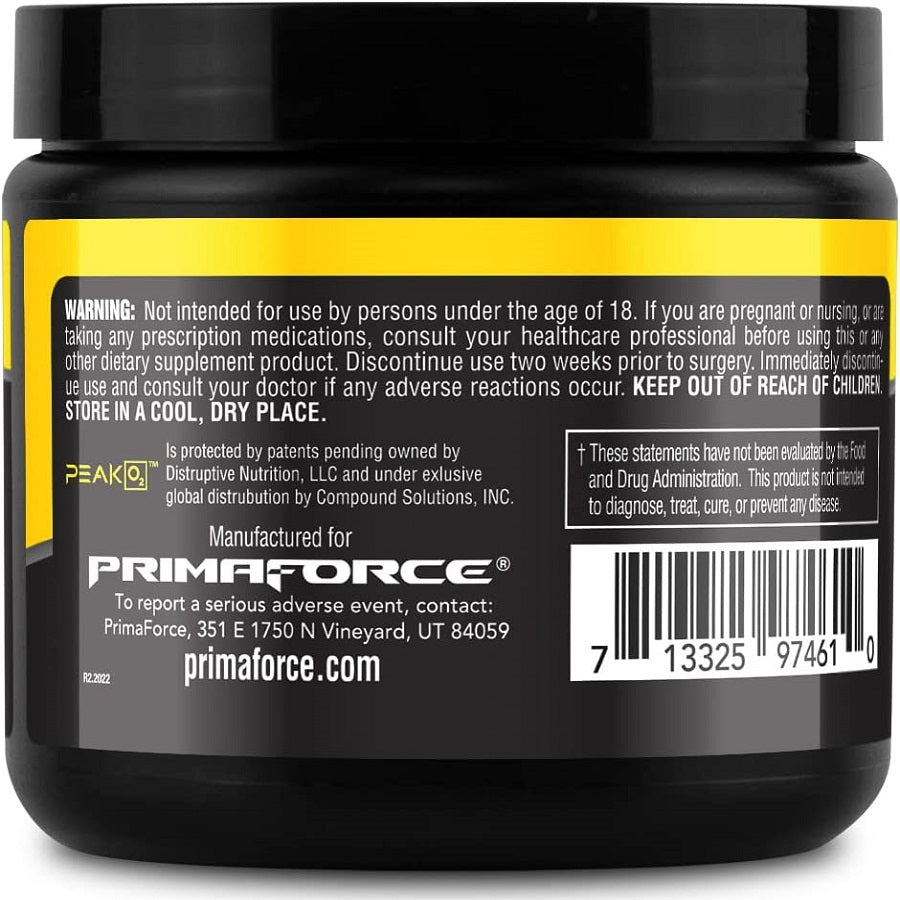 PrimaForce Peak O2 Workout Supplement, 120 grams