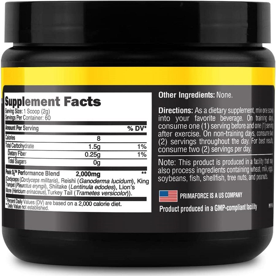 PrimaForce Peak O2 Workout Supplement, 120 grams