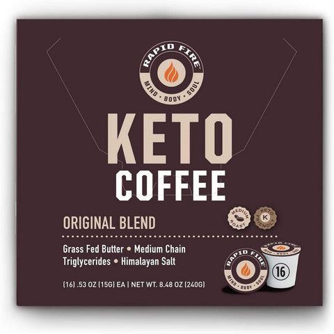 كبسولات قهوة مناسبة للكيتو - Rapidfire Keto Coffee Pods 16 K-Cup Pods