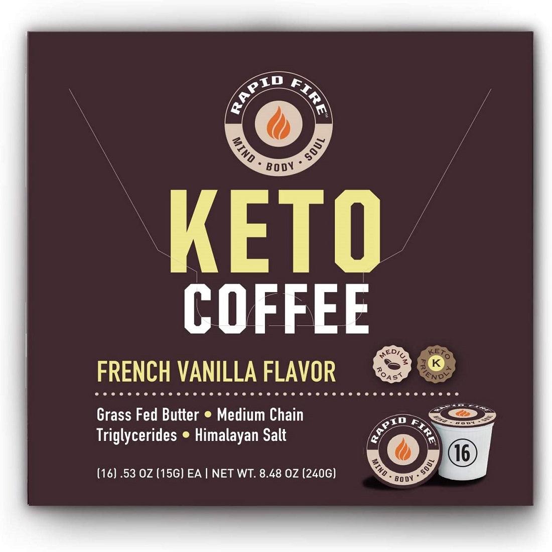 Rapidfire Keto Coffee Pods 16 K-Cup Pods