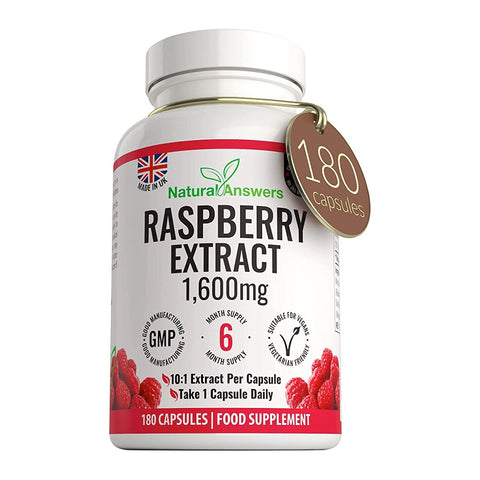 Natural Answers Raspberry Extract 1600mg 180 Capsules