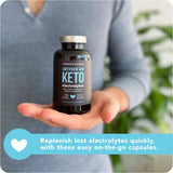 معادن والكترولايت لنظام الكيتو 60 كبسولة - Recover On Keto Electrolytes 60 Cap