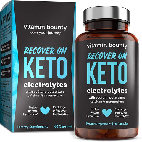 معادن والكترولايت لنظام الكيتو 60 كبسولة - Recover On Keto Electrolytes 60 Cap