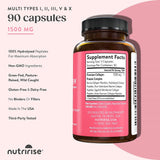 رنيو ملتي كولاجين ببتيد 90 كبسولة - NutriRise RENEW Multi Collagen Peptides 90 Capsules