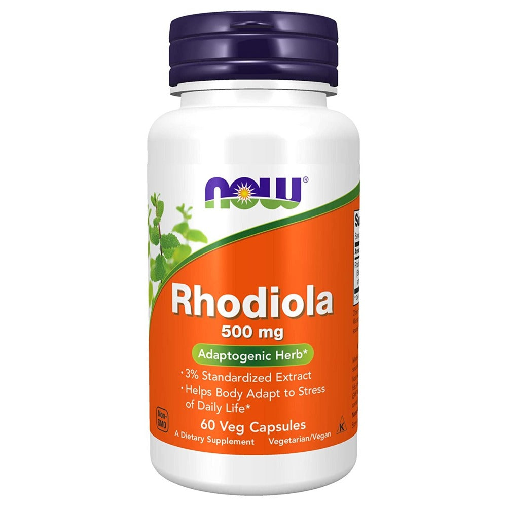 NOW Rhodiola 500 mg 60 Veg Capsules