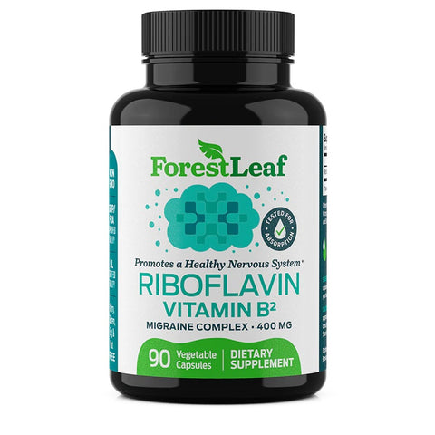 ForestLeaf Vitamin B2 Riboflavin, 400mg 90 Caps