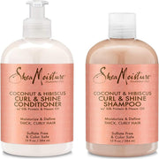 Shea Moisture Coconut and Hibiscus Curl Enhancing Shampoo & Conditioner 13 Oz