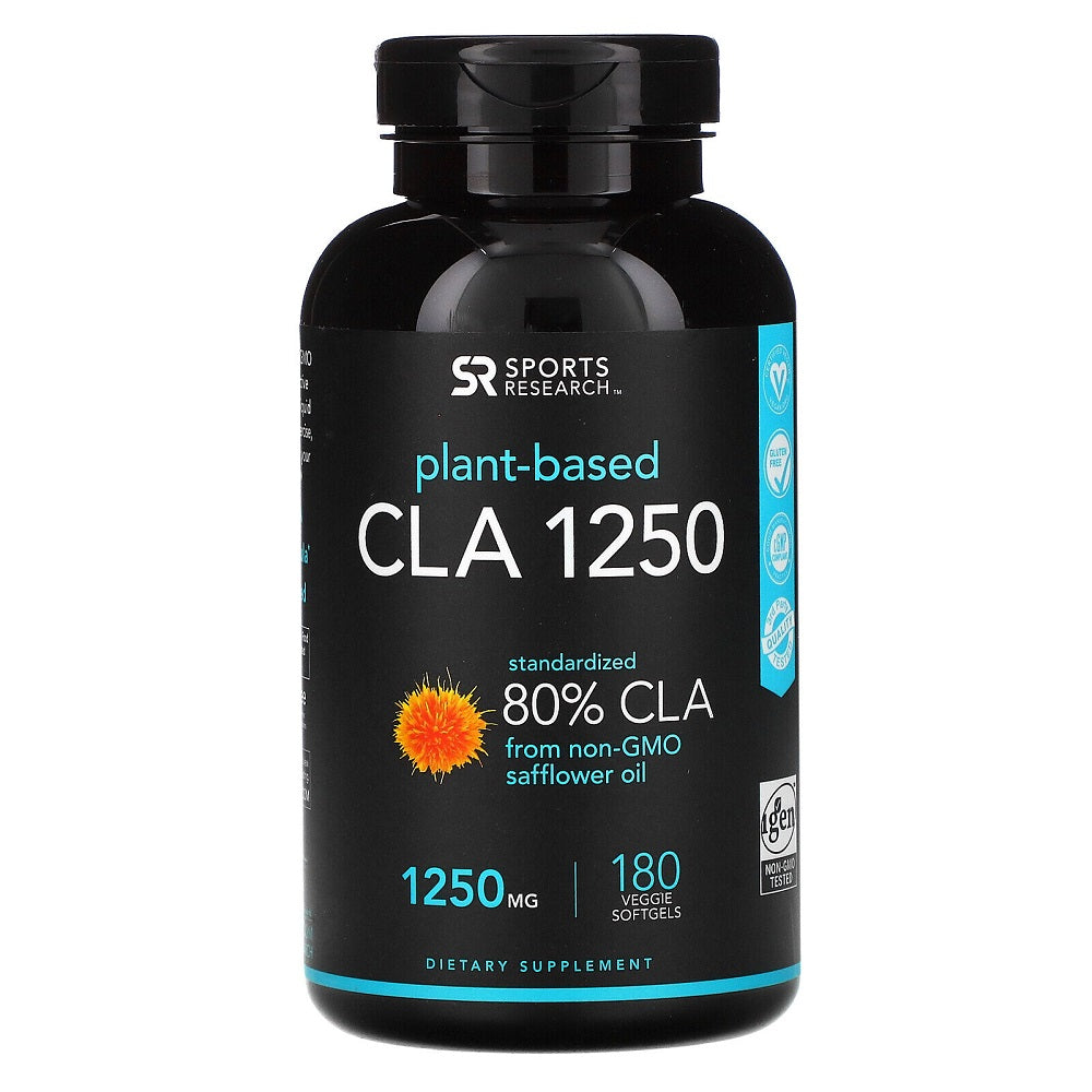 Sports Research CLA 80% 1250mg -180 Capsules