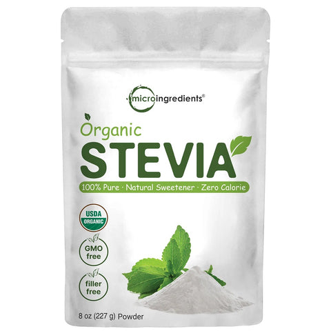 ستيفيا بودرة عضوية 227 جرام - Microingredients Organic Stevia Powder 227 gm