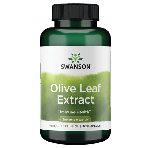 خلاصة أوراق الزيتون 500 مج 120 كبسولة - Swanson Olive Leaf Extract 120 Capsules