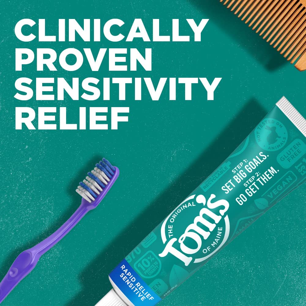 Tom's of Maine Rapid Relief Sensitive Toothpaste 4 Oz