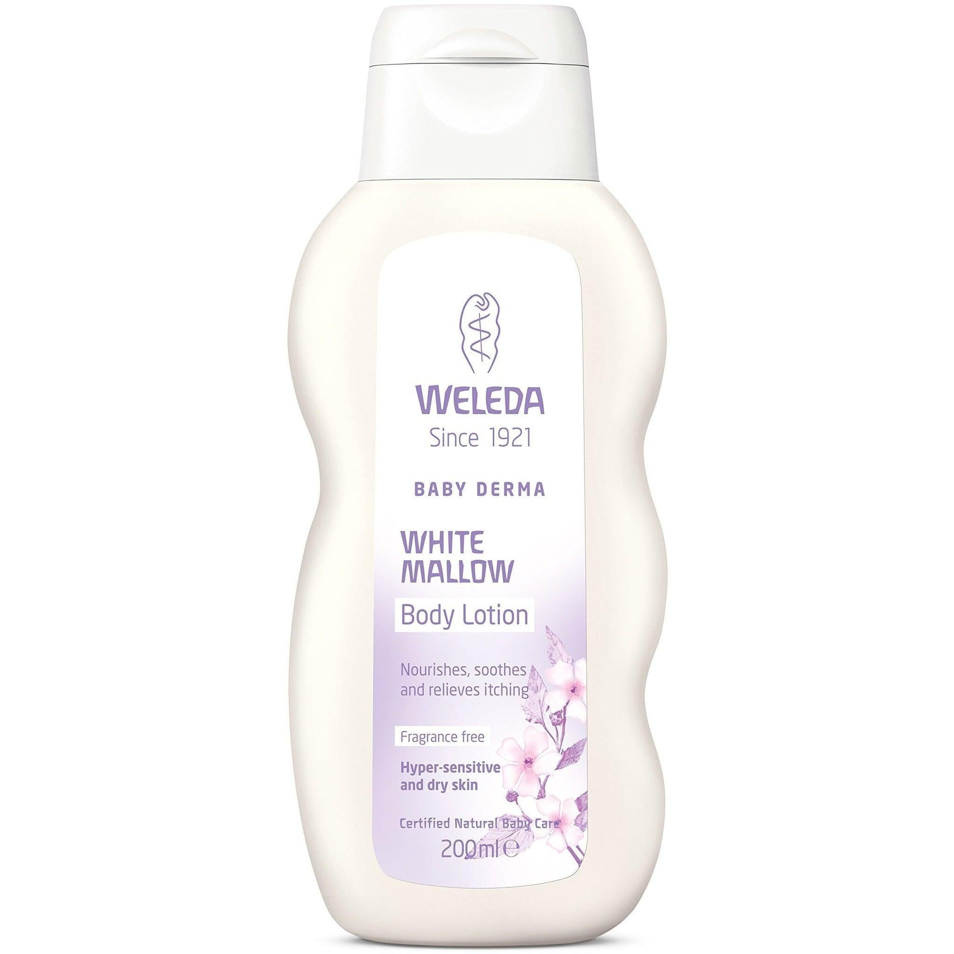 Weleda Baby Derma White Mallow Body Lotion 200 ml- ويلدا بيبي ديرما وايت لوشن الجسم 200 مل - UK2Gulf.com